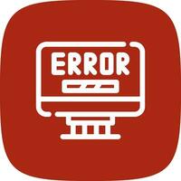 Error Creative Icon Design vector