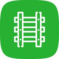 Train Tracks Creative Icon Design vector