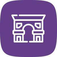 Arc De Triomphe Creative Icon Design vector