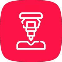 Drilling Machine Creative Icon Design vector