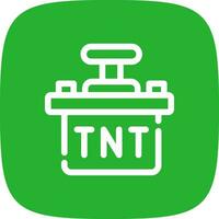 diseño de icono creativo tnt vector