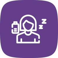 Fatigue Creative Icon Design vector