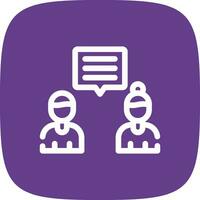 Discuss Creative Icon Design vector