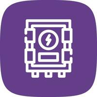 Electrical Panel Creative Icon Design vector