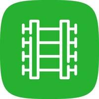 Train Tracks Creative Icon Design vector