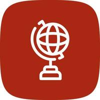 Globe Stand Creative Icon Design vector