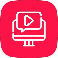 Video Tutorial Creative Icon Design vector