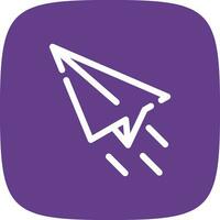 Paper Plane Creative Icon Design vector
