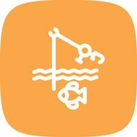 Fishing Holiday Creative Icon Design vector