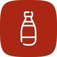 Milk Bottle Creative Icon Design vector