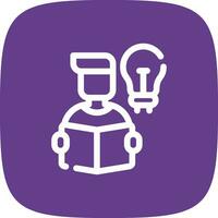 Self Learning Creative Icon Design vector