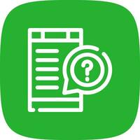 Question Creative Icon Design vector