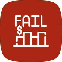 Business Fail Creative Icon Design vector