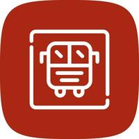 Bus Display Creative Icon Design vector