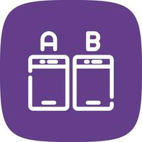 Ab Testing Creative Icon Design vector