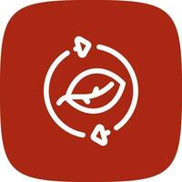 Leaf Recycle Creative Icon Design vector