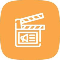 Cinema Ad Creative Icon Design vector