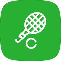 Tennis Racket Creative Icon Design vector