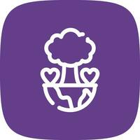 Save Planet Creative Icon Design vector