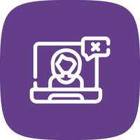 Wrong User Creative Icon Design vector