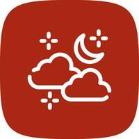 Cloudy Weather Creative Icon Design vector