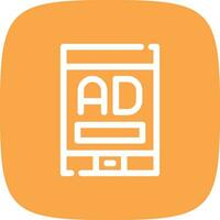 Mobile Advertising Creative Icon Design vector