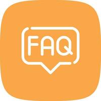 FAQ Creative Icon Design vector