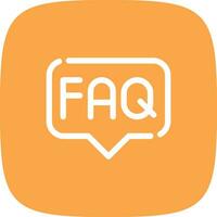 FAQ Creative Icon Design vector