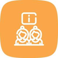 Internal Meeting Creative Icon Design vector