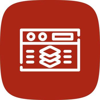 Full Stack Developer Creative Icon Design vector