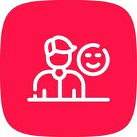 Customer Satisfaction Creative Icon Design vector