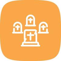 Graveyard Creative Icon Design vector