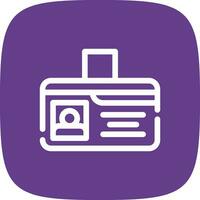 Identification Card Creative Icon Design vector