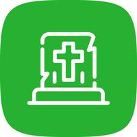 Gravestone Creative Icon Design vector