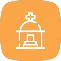 Mausoleum Creative Icon Design vector