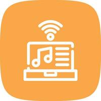 Smart Music Column Creative Icon Design vector