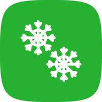 diseño de icono creativo de copo de nieve vector