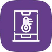 Smart Temperature Creative Icon Design vector