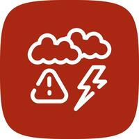Weather Alert Creative Icon Design vector