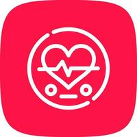 Heart Rate Creative Icon Design vector