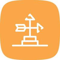 Wind Vane Creative Icon Design vector