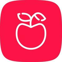 diseño de icono creativo de manzana vector