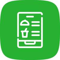 Digital Inflight Menu Creative Icon Design vector