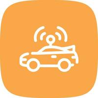 Autonomous Vehicle Creative Icon Design vector