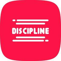 Discipline Creative Icon Design vector