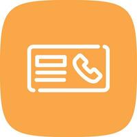 Minimal Contact Creative Icon Design vector