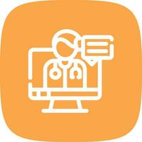 Telemedicine Creative Icon Design vector