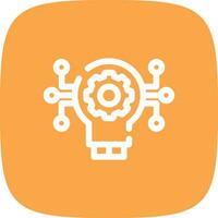 Technology Disruption Creative Icon Design vector