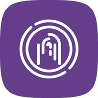 Fingerprint Creative Icon Design vector