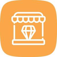 Diamond Shop Creative Icon Design vector